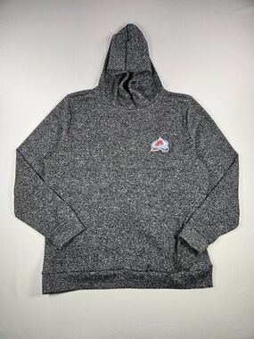 Antigua Colorado Avalanche Heather Charcoal Pullover Hoodie NHL Mens XL EUC